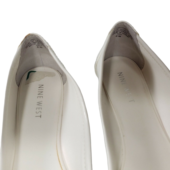 Nine West Crimped Toe Loafers Slip-On Ballet Shoes, Infinity Loop Buckle - Picture 6 of 10